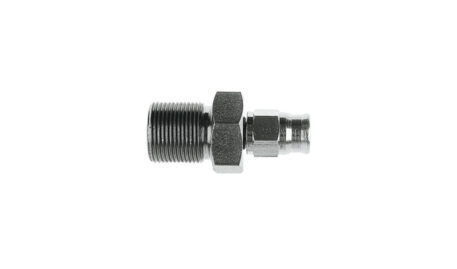 Raccordo acciaio zincato femmina passaparete concavo JIC 3/8" x 20BSF