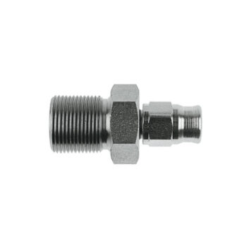 Raccordo acciaio zincato femmina passaparete concavo JIC 3/8" x 24