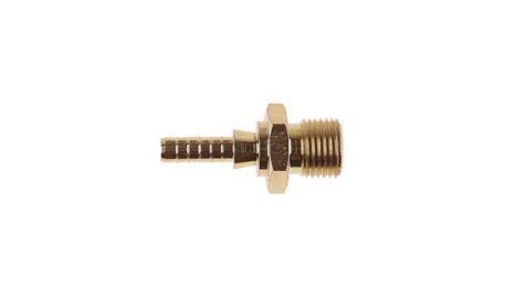 Raccordo graffabile zincato dritto maschio, concavo - BSP 1/8