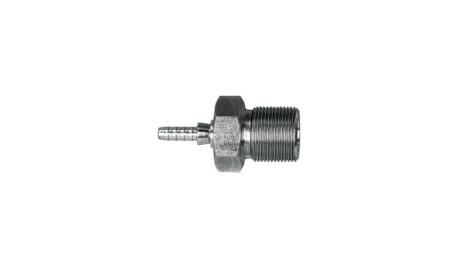 Racc. graff. zincato dritto femmina passaparete, concavo - JIC 3/8 x 20 BSF