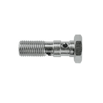 Bullone acciaio zincato occhiello doppio filetto BSP 1/8"