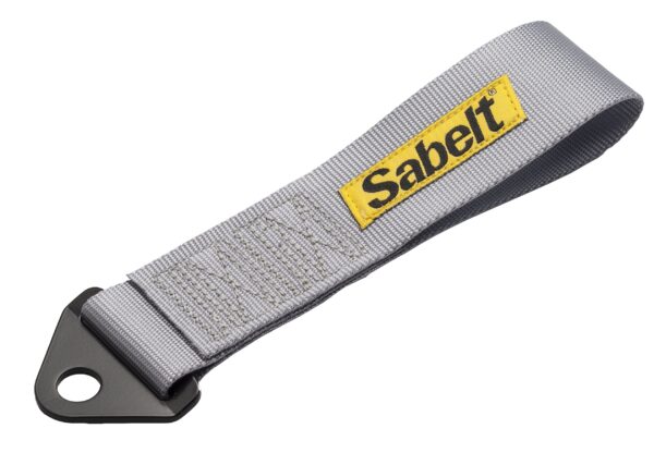 SABELT GANCIO TRAINO RACING TUNING STOFFA NASTRO LACCIO ACCIAIO AUTO GRIGIO GREY 