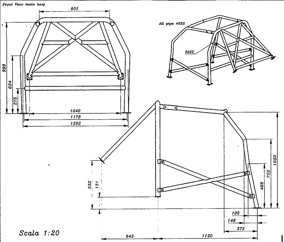 Roll Bar Volkswagen Polo 3a Serie (>'94)