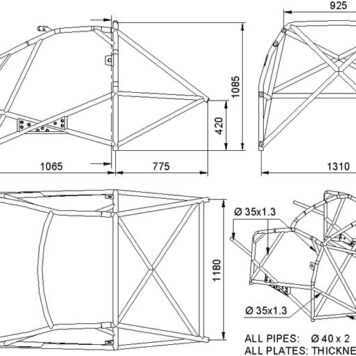 Roll Bar Volkswagen Polo 4a Serie 5 porte (>10/'01)