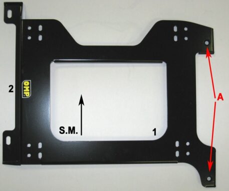 Adattatore per staffe attacco sedili Renault Twingo