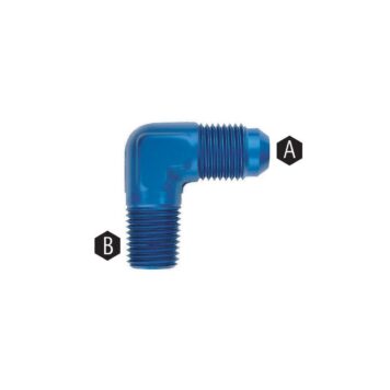 Adattatore 90° Jic 7/16 x 20 Npt 1/8 x 27