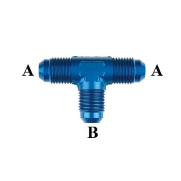 Adattatore JIC-JIC alluminio tre vie maschio-maschio