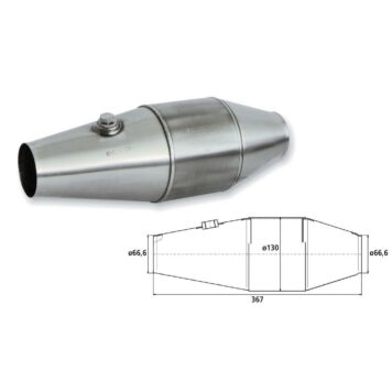 Catalizzatore Motorsport Hjs diametro tubo 66,5 mm