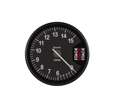 Contagiri Stack Clubman 0-6-15.000 rpm 80 mm nero