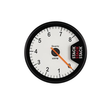 Contagiri Stack Clubman diametro 80 mm scala 0 - 8.000 rpm bianco