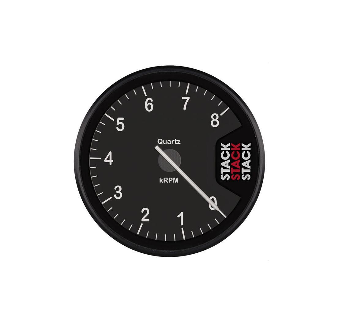 Contagiri Stack Clubman diametro 80 mm scala 0-8.000 rpm nero
