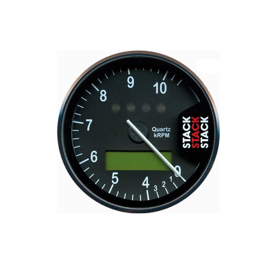 Contagiri Stack multifunzione Street Race 0-4-10500 rpm 80 mm nero