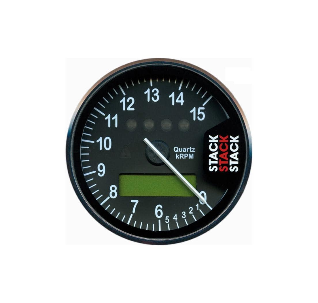 Contagiri Stack multifunzione Street Race 0-6-15000 rpm 80 mm
