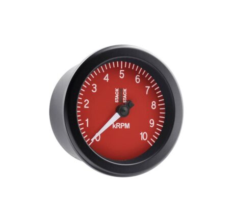 Contagiri Stack Sport 0-10000 rpm diametro 80 mm rosso