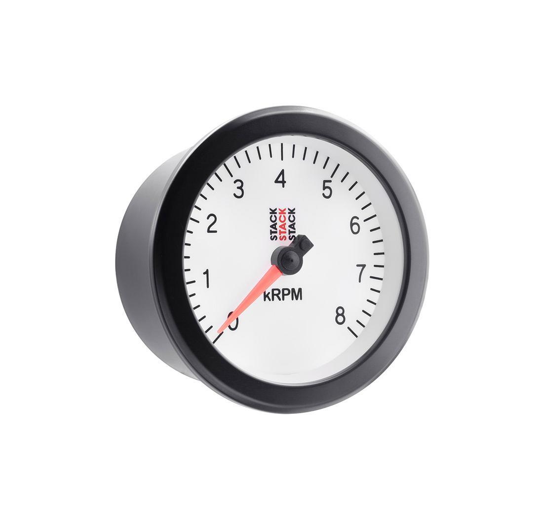 Contagiri Stack Sport 0-8000 rpm diametro 88 mm bianco