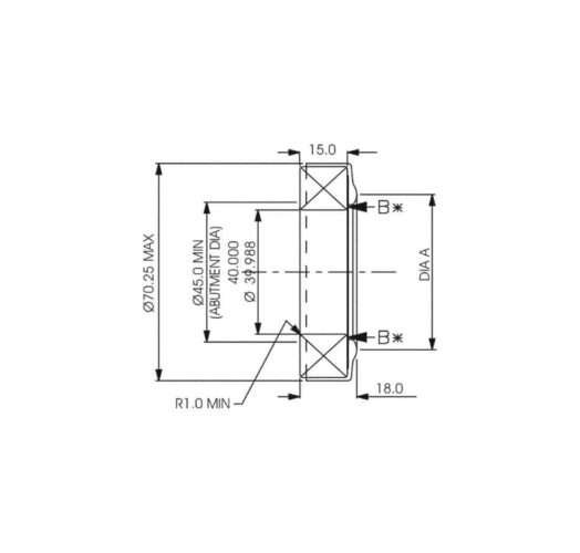Cuscinetto reggispinta a rullini 10 cuscinetti a sfere con flangia F688-2RS 8 * 16 * 5mm ABEC-7