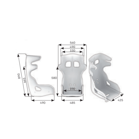 Sedile Hte-R Carbon XL Omp - immagine 2