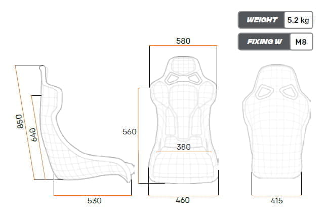 Sedile Omp RT-Carbon FIA 8855/1999 - immagine 3