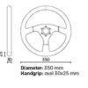 Volante Velocità Omp pelle liscia - immagine 2