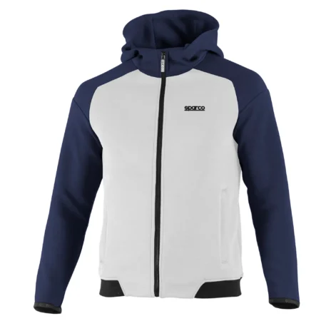 Felpa full zip con cappuccio Sparco