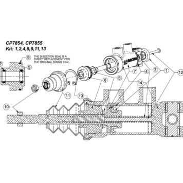 Kit revisione pompe freno AP Racing diametro 17,8 mm
