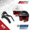 Kit Casco Sparco Flux RJ-I 8859-2024 + Hans Stand21
