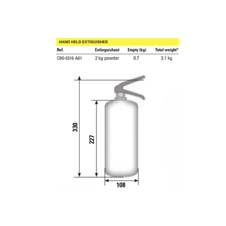 Estintore brandeggiabile Omp Cab/316 - immagine 2
