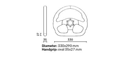 Volante Super Quadro Omp - immagine 2