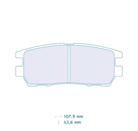 Pastiglie freno Carbone Lorraine 4052 Mitsubishi Lancer Evo IV 2.0