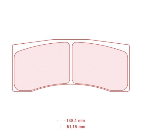Pastiglie freno Carbone Lorraine 5036W50T16 Mitsubishi Lancer Evo IX-X Gr. N