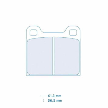 Pastiglie freno Carbone Lorraine 4009T14,5
