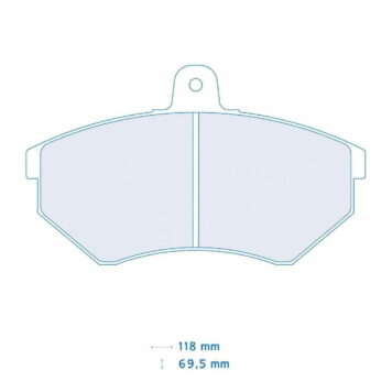 Pastiglie freno Carbone Lorraine 4011