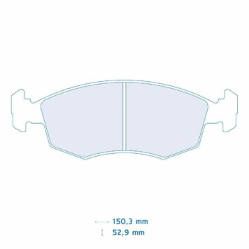 Pastiglie freno Carbone Lorraine 4023