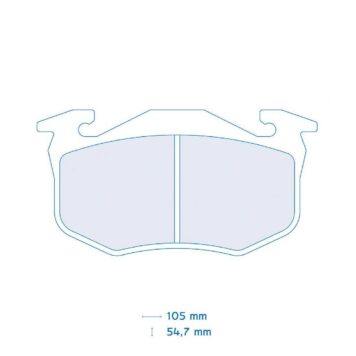 Pastiglie freno Carbone Lorraine 4034T11 Renault Super 5 Gt