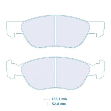 Pastiglie freno Carbone Lorraine 4042 Fiat Punto 1.4 Gt turbo