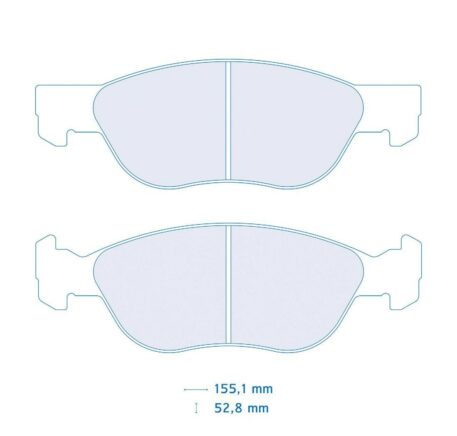 Pastiglie freno Carbone Lorraine 4042 Fiat Punto 1.4 Gt turbo