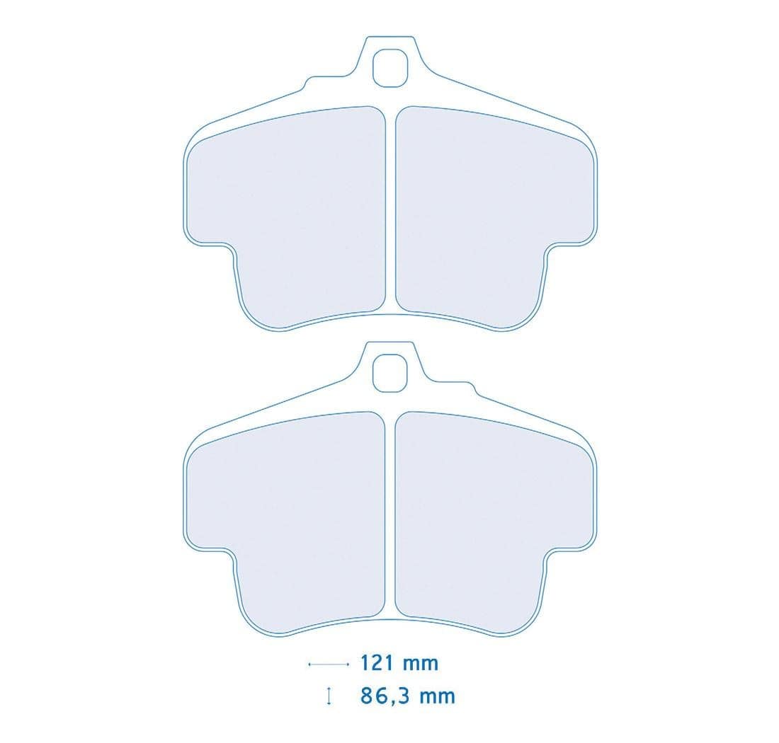 Pastiglie freno Porsche Boxster 986 2.5 24V S