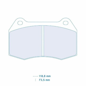 Pastiglie freno Carbone Lorraine 4061T18