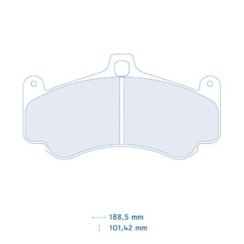 Pastiglie freno Carbone Lorraine 4075 Porsche 911 (997) 3.8 Turbo