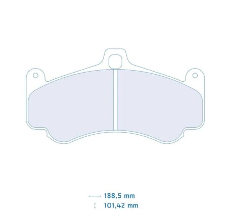 Pastiglie freno Carbone Lorraine 4075 Porsche 911 (997) Turbo