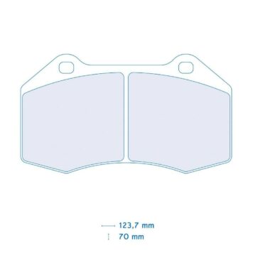 Pastiglie freno Carbone Lorraine 4098 Renault Clio III R3