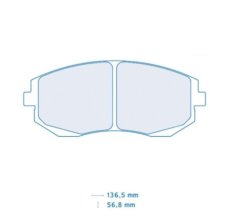 Pastiglie freno Carbone Lorraine 4166 Subaru Impreza Wrx