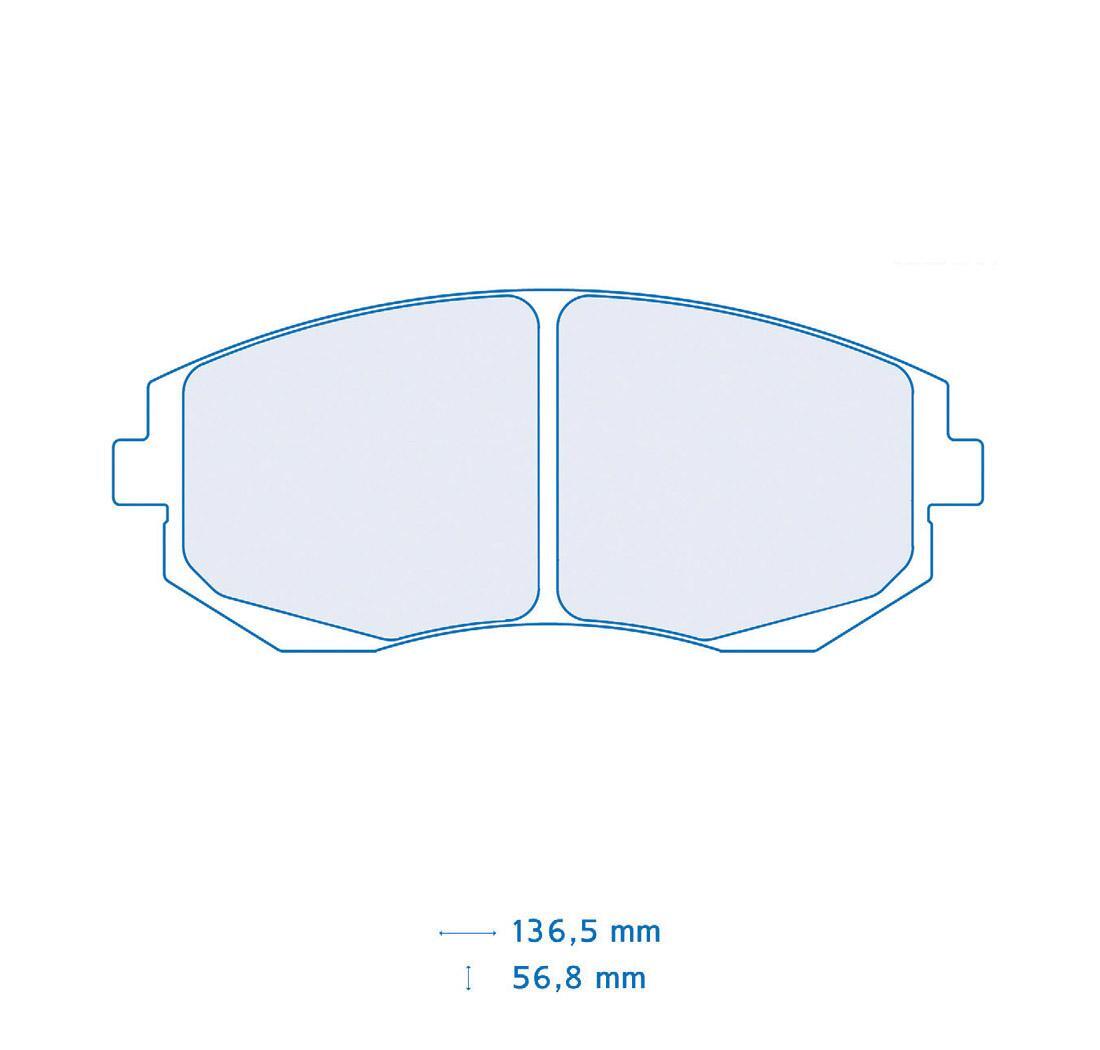 Pastiglie freno Carbone Lorraine 4166 Subaru Impreza Wrx