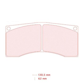 Pastiglie freno Carbone Lorraine 5005W50T16 Peugeot 208 R2