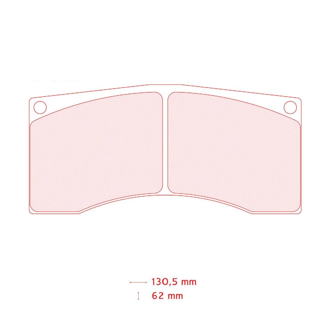 Pastiglie freno Carbone Lorraine 5005W50T16 Peugeot 208 R2