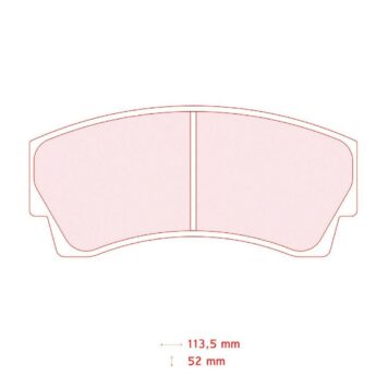 Pastiglie freno Carbone Lorraine 5007W43T16 Peugeot 106 GrA