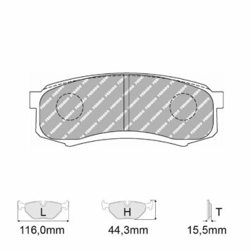 Pastiglie freno Ferodo Racing FCP1021H