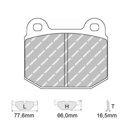 Pastiglie freno Ferodo Racing FCP116 Alfa Romeo Gtv