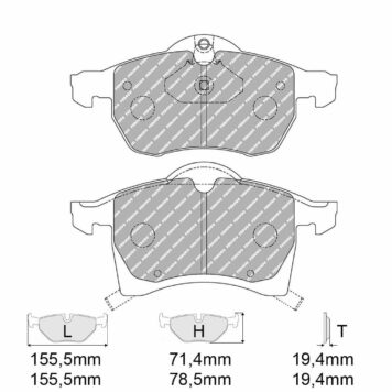 Pastiglie freno Ferodo Racing FCP1295H