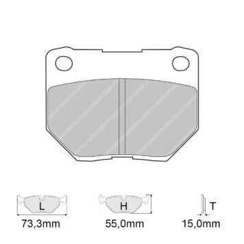 Pastiglie freno Ferodo Racing FCP1372 Subaru Impreza II Wrx